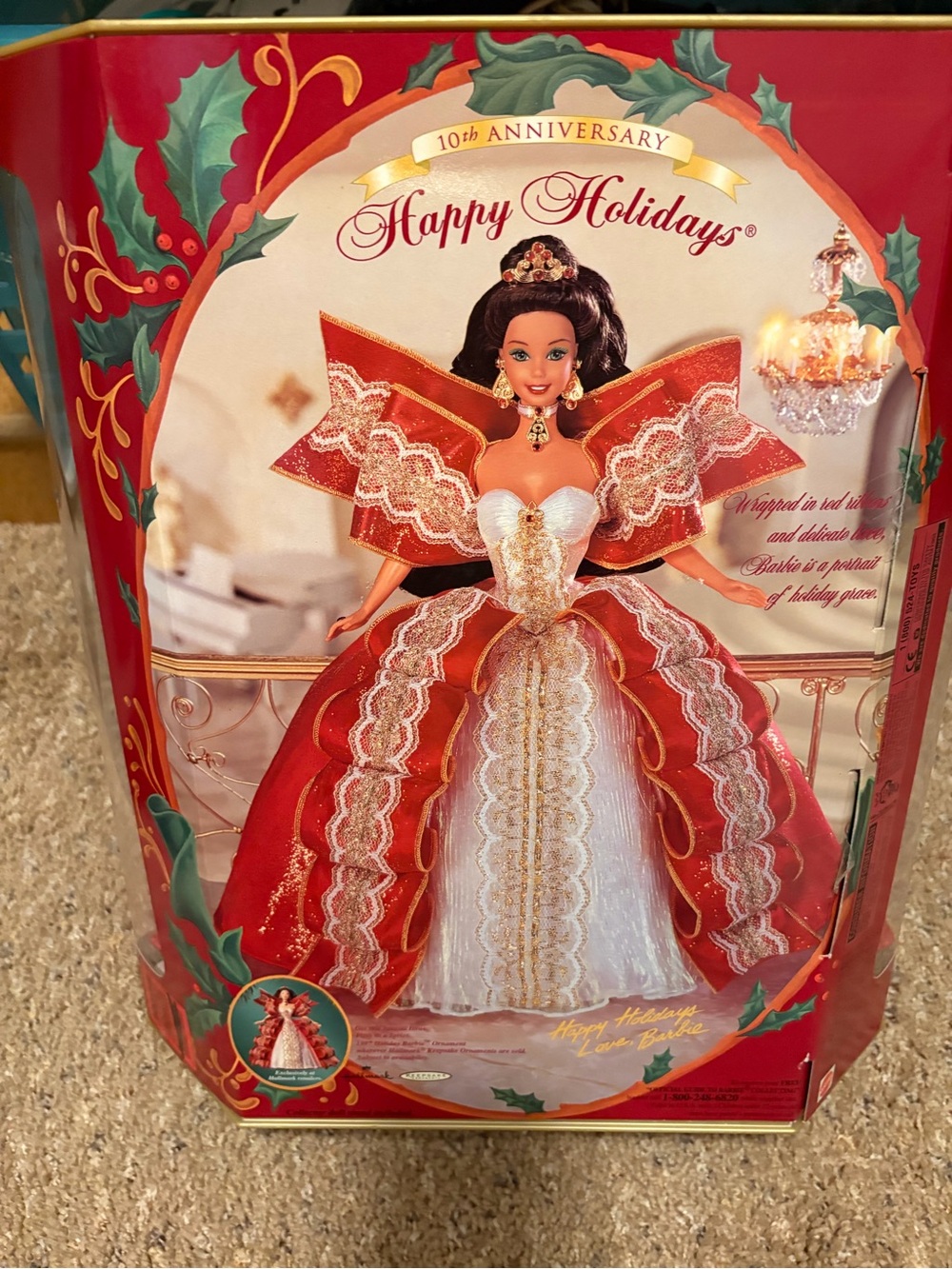 Barbie Holiday Collector Doll in Red, White and Gold